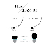 flat single-length eyelash extension trays