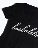Borboleta V-Neck Tee - Borboleta Beauty